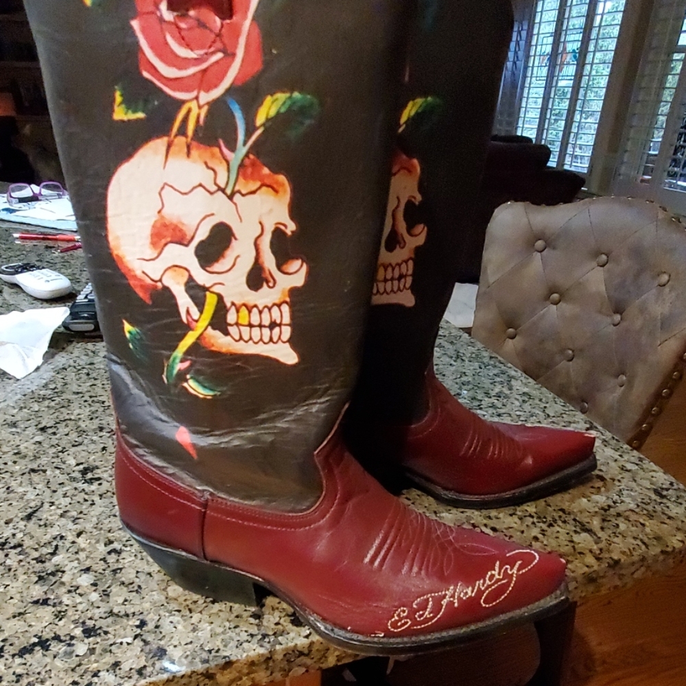 Ed hardy  cowboy boots
